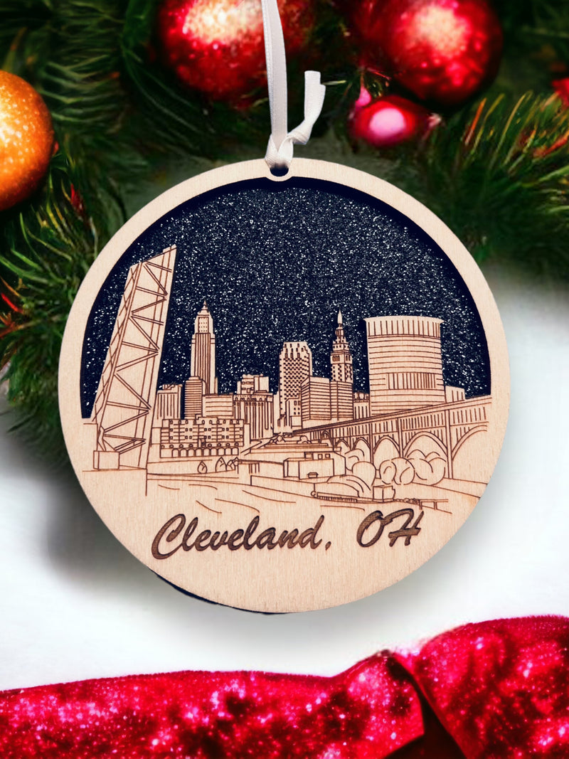 Cleveland Skyline Ornament