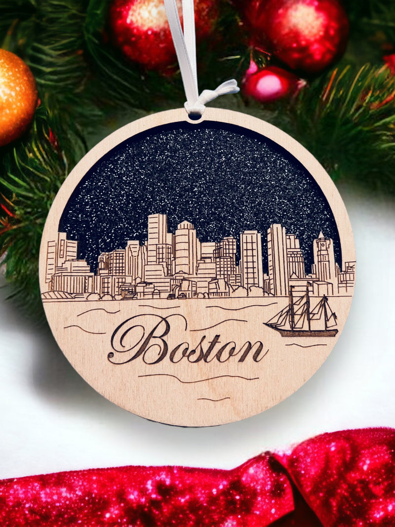 Boston Skyline Ornament