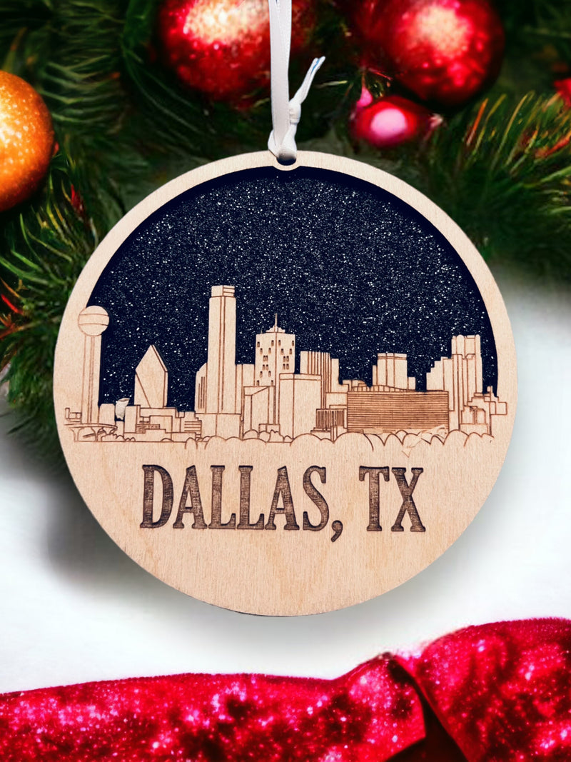 Dallas Skyline Ornament