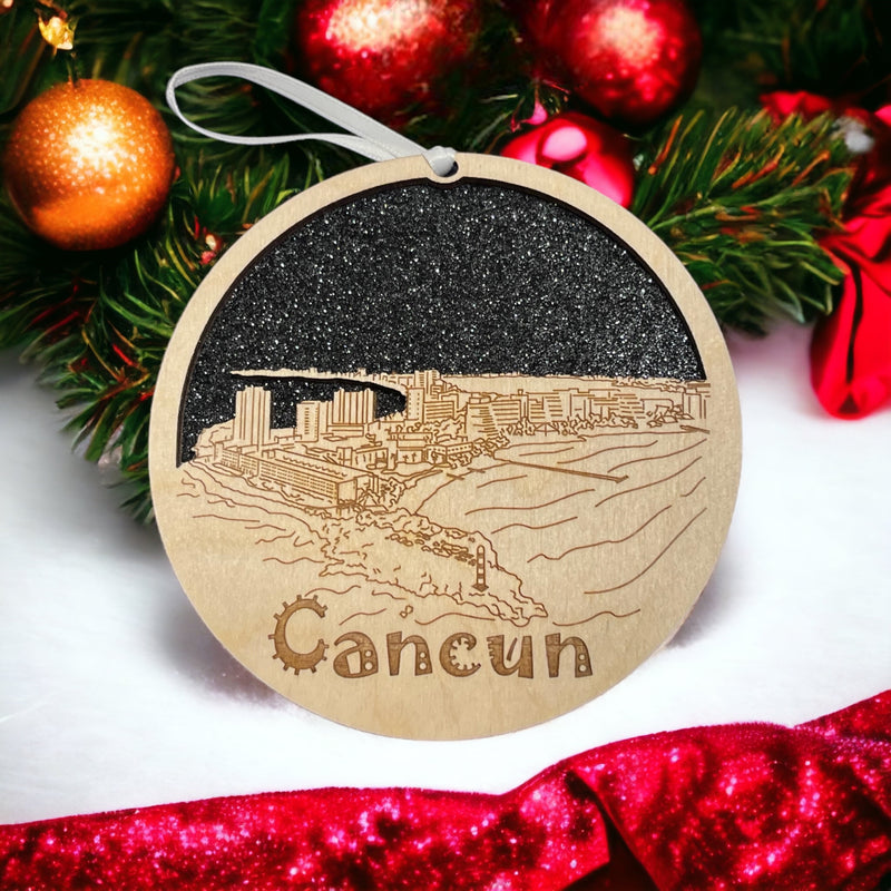 Cancun Skyline Ornament