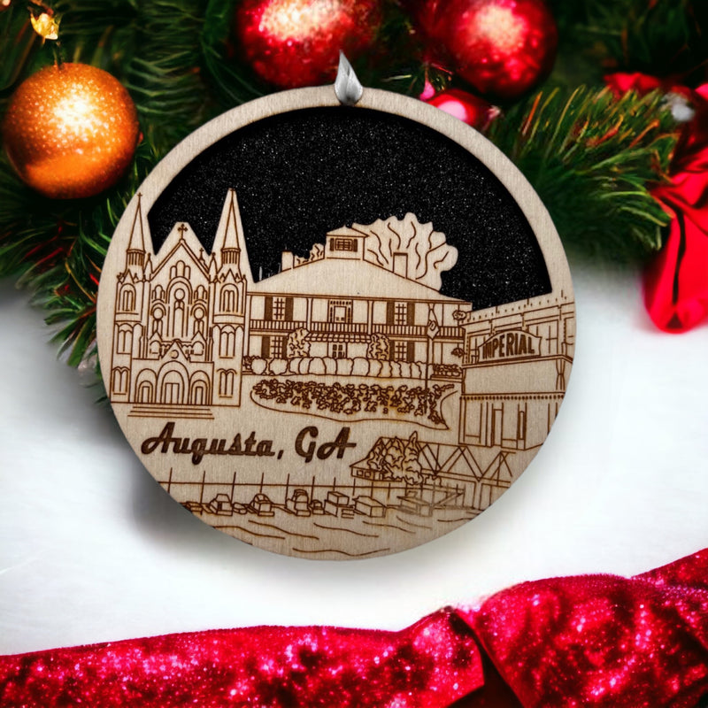 Augusta Georgia Skyline Ornament