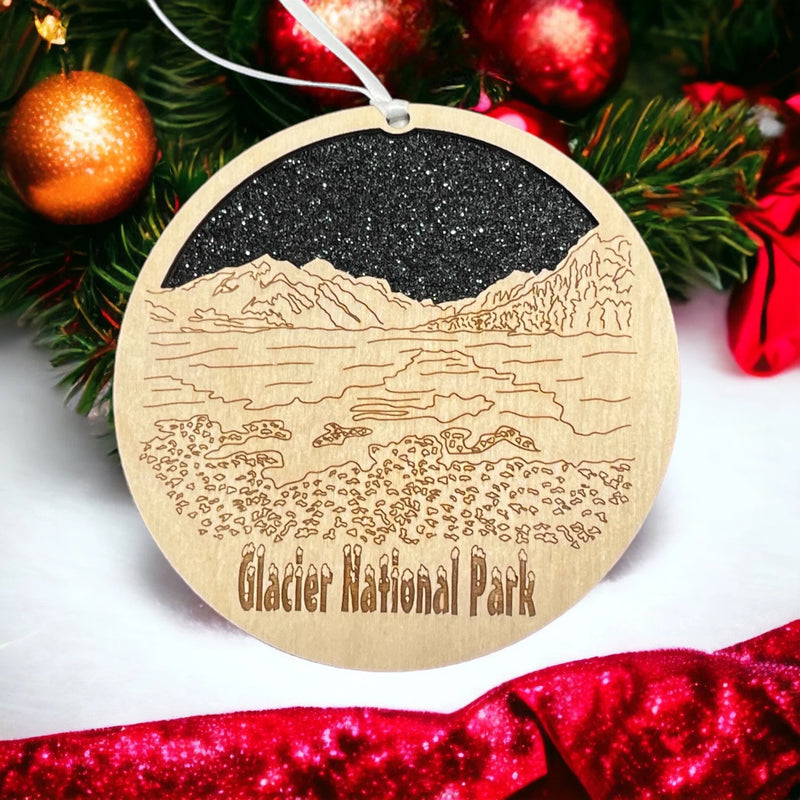 Glacier National Park Skyline Ornament