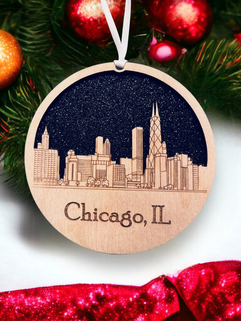Chicago Skyline Ornament