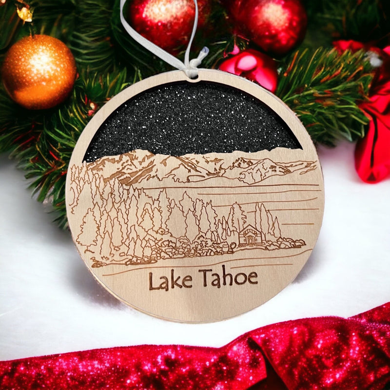 Lake Tahoe Skyline Ornament
