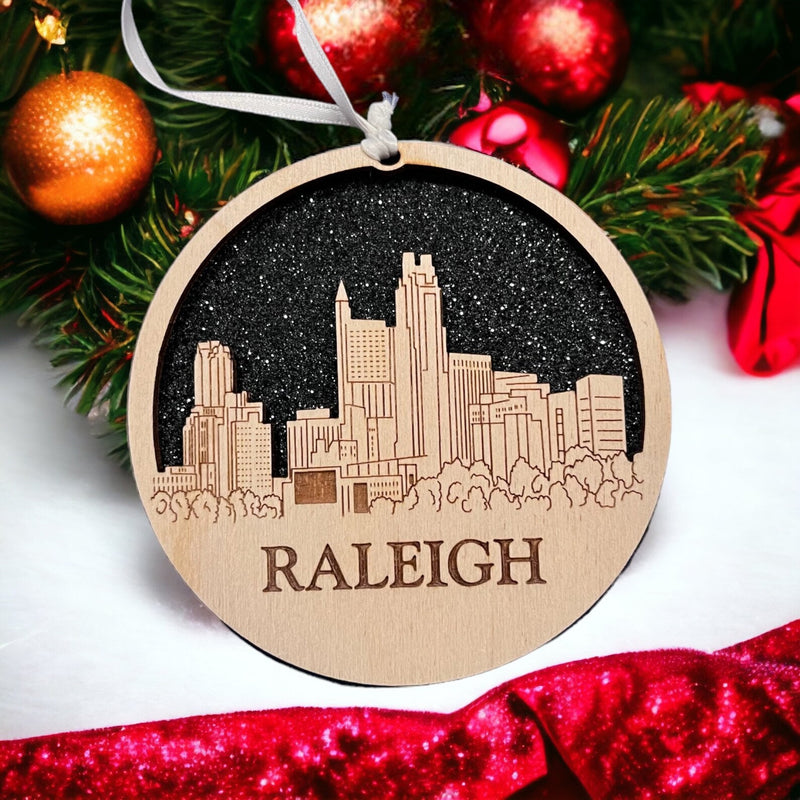 Raleigh Skyline Ornament