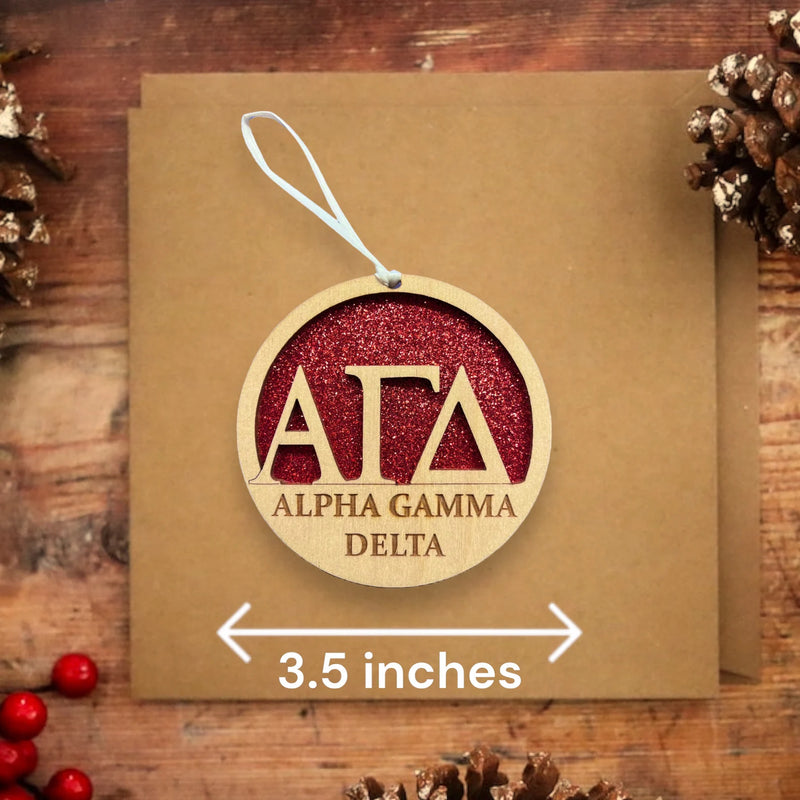 Alpha Gamma Delta Sorority Ornament