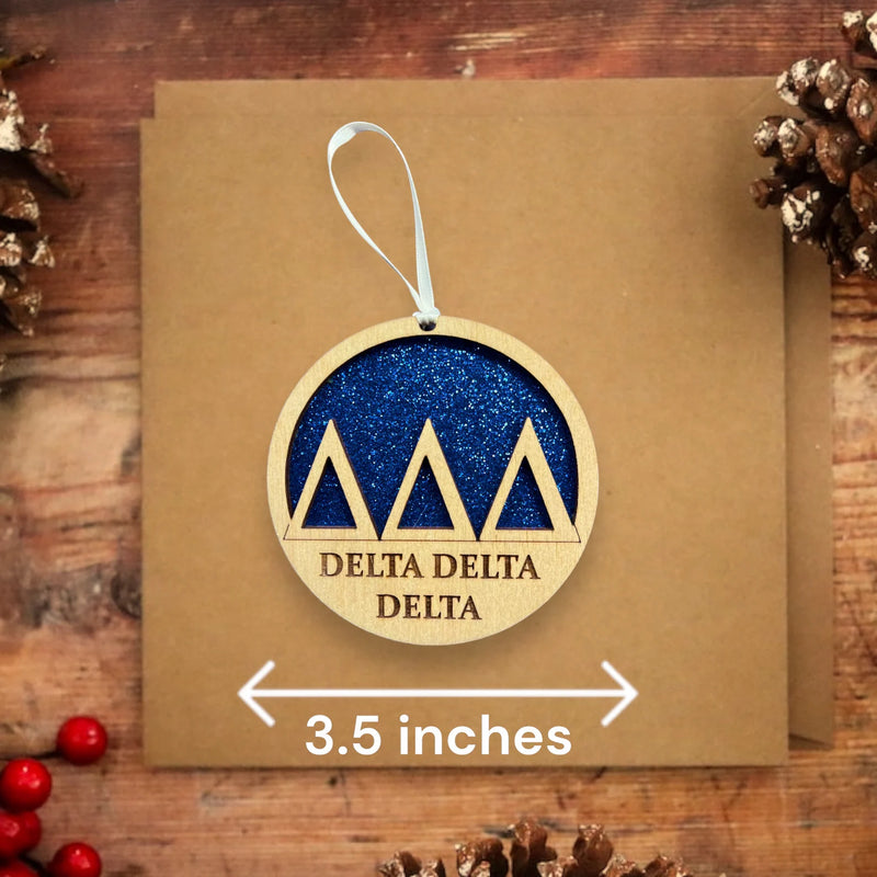 Delta Delta Delta Sorority Ornament