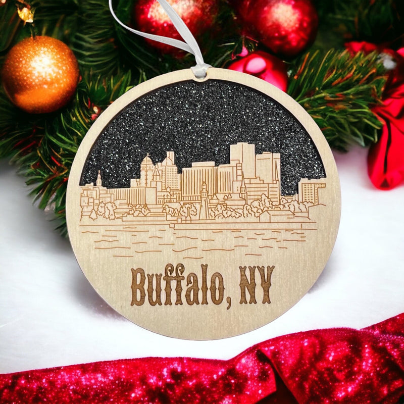 Buffalo Skyline Ornament