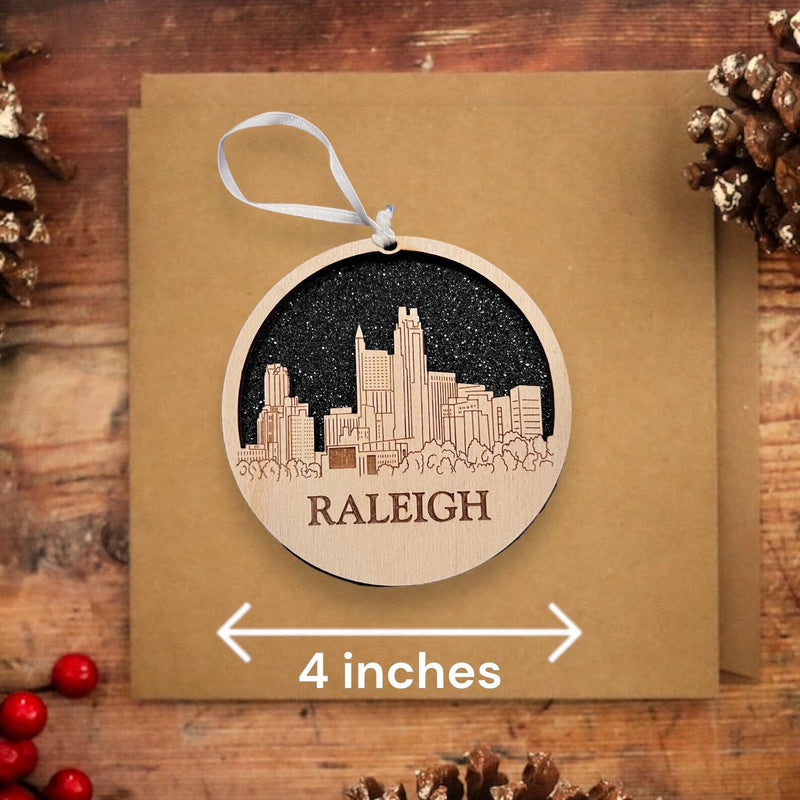 Raleigh Skyline Ornament