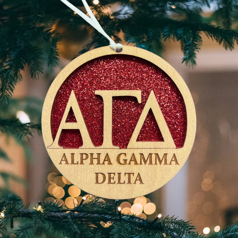 Alpha Gamma Delta Sorority Ornament