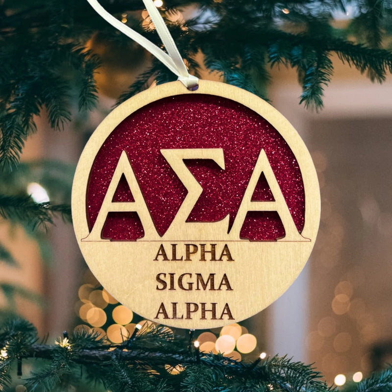 Alpha Sigma Alpha Sorority Ornament
