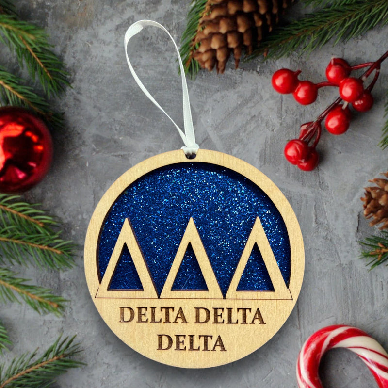 Delta Delta Delta Sorority Ornament