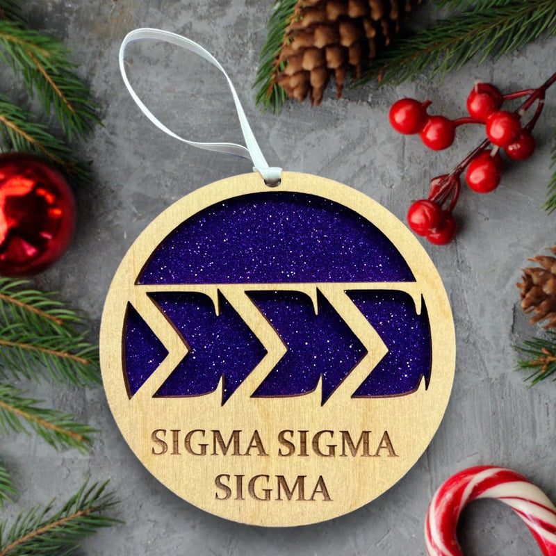 Sigma Sigma Sigma Sorority Ornament