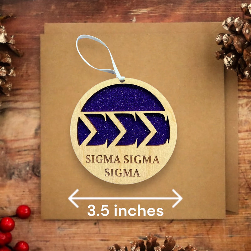 Sigma Sigma Sigma Sorority Ornament