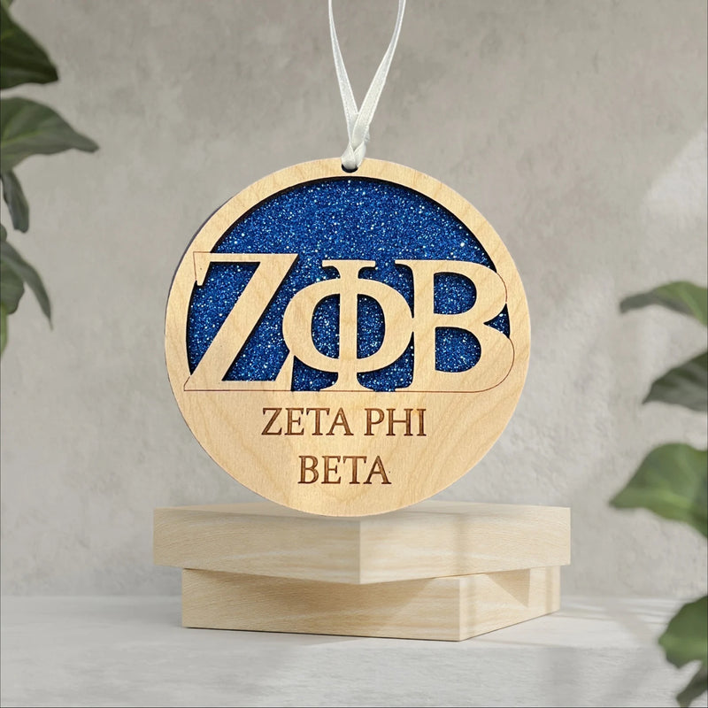 Zeta Phi Beta Sorority Ornament