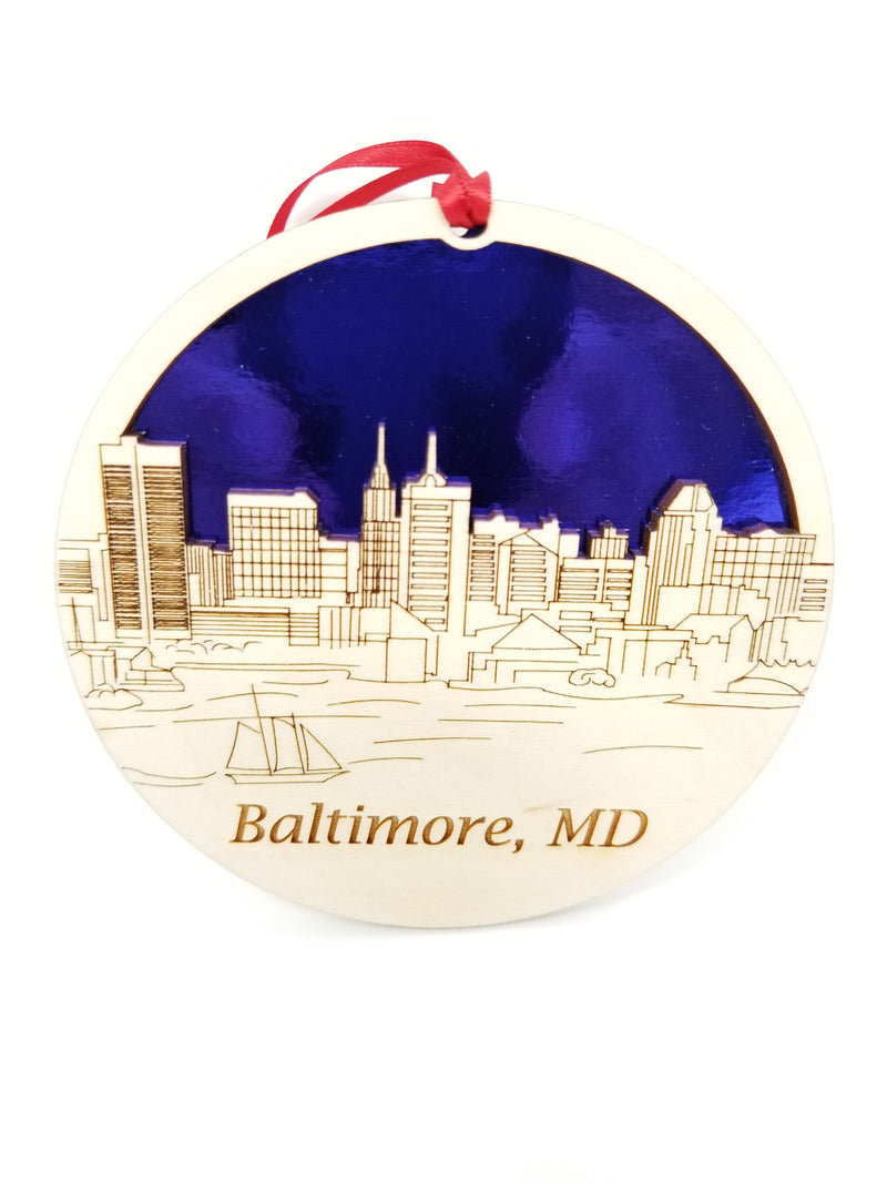 Baltimore Skyline Ornament