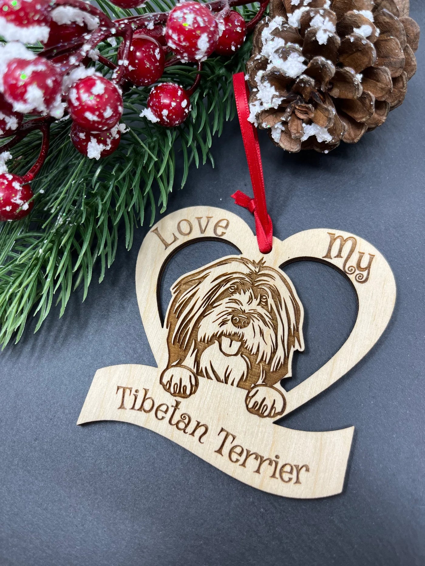 Tibetan terrier ornament best sale