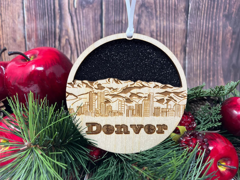 Denver Colorado Christmas Ornament