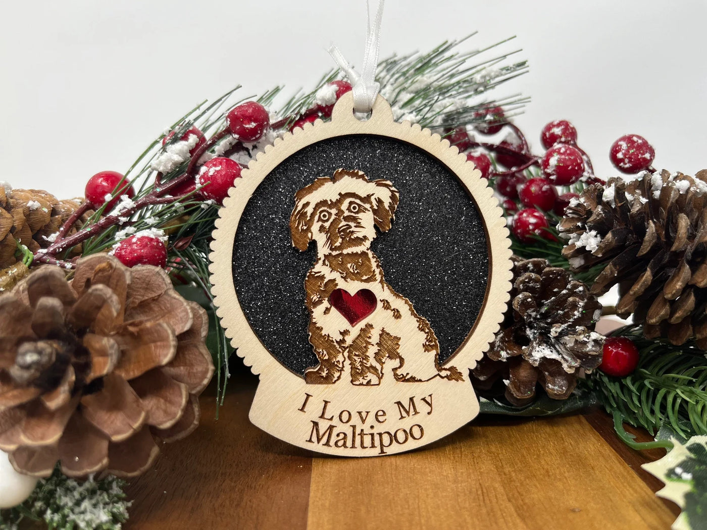 Maltipoo sales christmas ornament