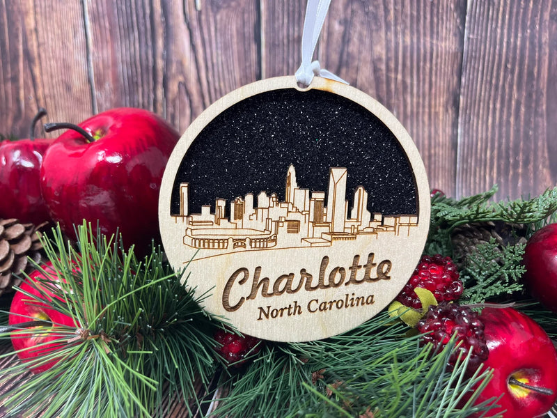 Charlotte North Carolina Christmas Ornanment